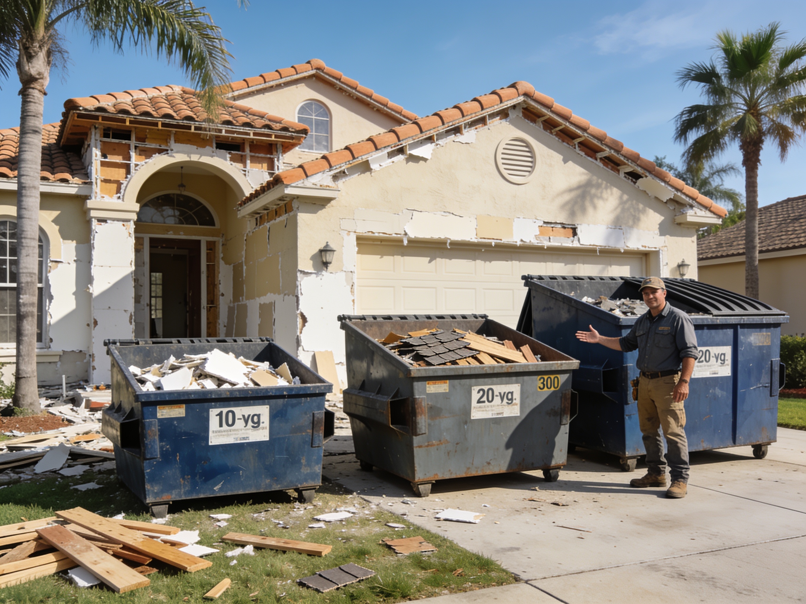 Choosing Dumpster Size for Orlando Home Renovation Projects