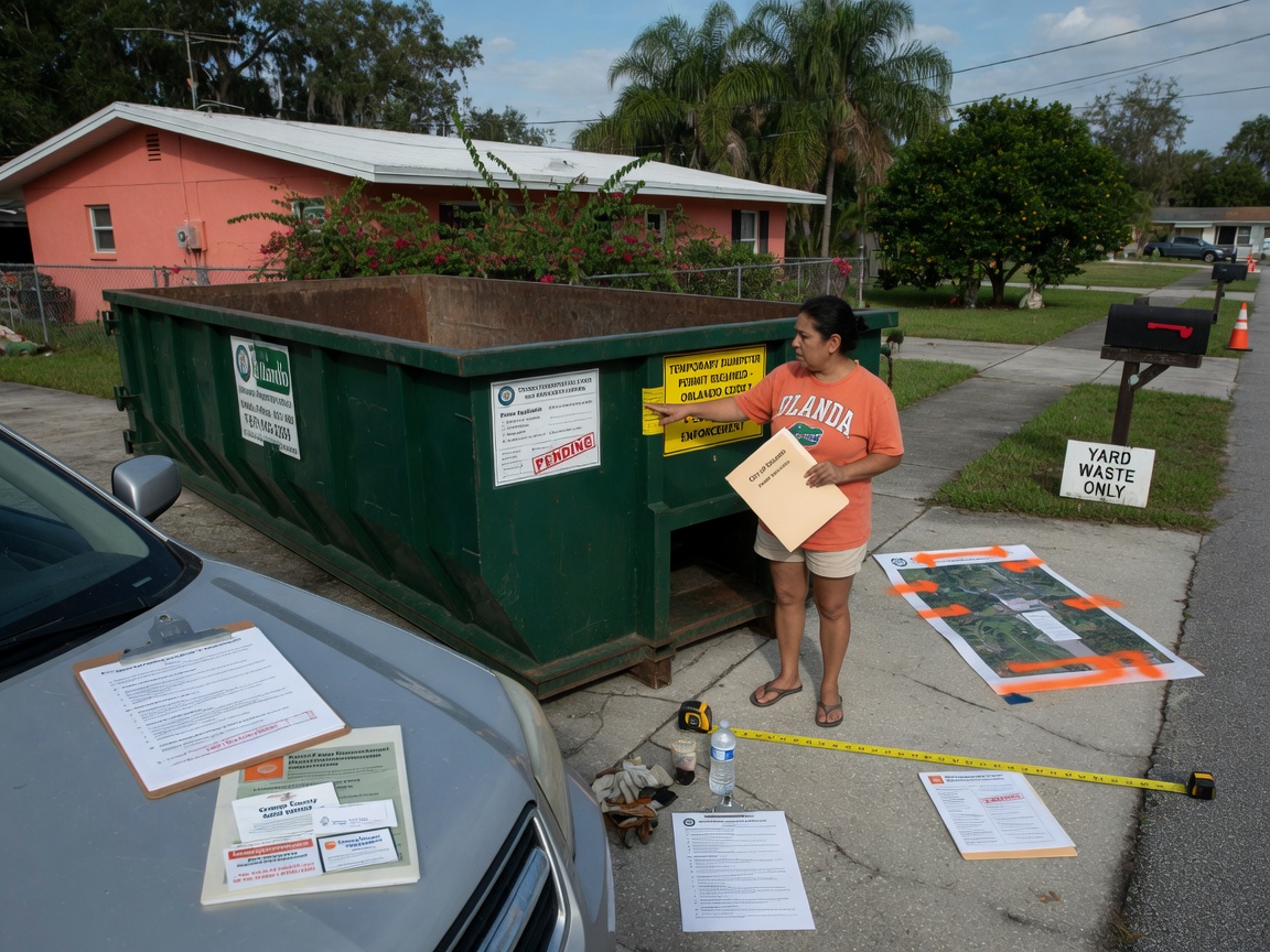Orlando Dumpster Rental Permits: Steps for Homeowners